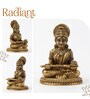 Golden Annapurna Devi Brass Figurine