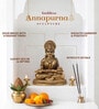 Golden Annapurna Devi Brass Figurine