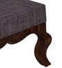 Anne Fabric Foot Stool in Light Brown Colour