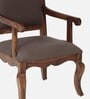 Anne Sheesham Wood Arm Chair In Provincial Teak Finish