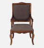 Anne Sheesham Wood Arm Chair In Provincial Teak Finish