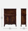 Anne Sheesham Wood Bar Cabinet In Provincial Teak Finish