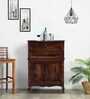 Anne Sheesham Wood Bar Cabinet In Provincial Teak Finish