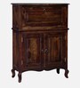 Anne Sheesham Wood Bar Cabinet In Provincial Teak Finish
