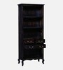 Anne Sheesham Wood Tall Bookshelf In Warm Chestnut Finish