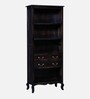 Anne Sheesham Wood Tall Bookshelf In Warm Chestnut Finish