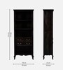 Anne Sheesham Wood Tall Bookshelf In Warm Chestnut Finish