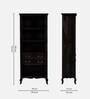 Anne Sheesham Wood Tall Bookshelf In Warm Chestnut Finish