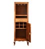 Anne Sheesham Wood Bar Cabinet In Rustic teak Finish