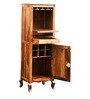 Anne Sheesham Wood Bar Cabinet In Rustic teak Finish
