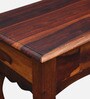 Anne Sheesham Wood Console Table In Honey Oak Finish