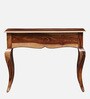 Anne Sheesham Wood Console Table In Rustic teak Finish
