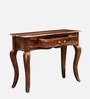 Anne Sheesham Wood Console Table In Rustic teak Finish