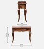 Anne Sheesham Wood Console Table In Rustic teak Finish