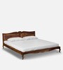 Anne Sheesham Wood King Size Bed In Provincial Teak Finish
