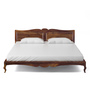 Anne Sheesham Wood King Size Bed In Provincial Teak Finish