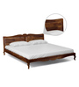 Anne Sheesham Wood King Size Bed In Provincial Teak Finish