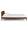 Anne Sheesham Wood King Size Bed In Provincial Teak Finish