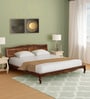 Anne Sheesham Wood King Size Bed In Provincial Teak Finish