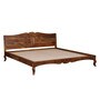 Anne Sheesham Wood King Size Bed In Provincial Teak Finish