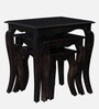 Anne Sheesham Wood Nest Of Tables In Warm Chestnut Finish