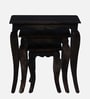 Anne Sheesham Wood Nest Of Tables In Warm Chestnut Finish