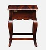 Anne Sheesham Wood Bedside Table In Honey Oak Finish With Drawer