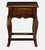 Anne Sheesham Wood Bedside Table In Provincial Teak With Drawer