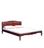 Anne Sheesham Wood Queen Size Bed In Honey Oak  Finish