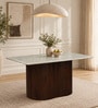 Annecy Mango Wood 6 Seater Dining Table In Scratch Resistant Tubbaq Finish  With Bottochino Top