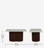 Annecy Mango Wood 6 Seater Dining Table In Scratch Resistant Tubbaq Finish  With Bottochino Top