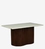 Annecy Mango Wood 6 Seater Dining Table In Scratch Resistant Tubbaq Finish  With Bottochino Top