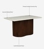 Annecy Mango Wood 6 Seater Dining Table In Scratch Resistant Tubbaq Finish  With Bottochino Top
