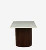 Annecy Mango Wood 6 Seater Dining Table In Scratch Resistant Tubbaq Finish  With Bottochino Top