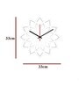 Anneliese Engineered Wood White Wall Clock