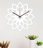 Anneliese Engineered Wood White Wall Clock