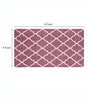 Anoma Ethnic Pattern Wool 4x6 Hand Tufted Carpet in Purple Colour
