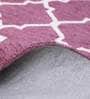 Anoma Ethnic Pattern Wool 4x6 Hand Tufted Carpet in Purple Colour