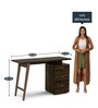 Anselmo Writing Desk In Brown Colour
