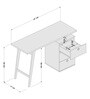 Anselmo Writing Desk In Brown Colour