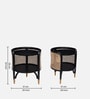 Anson Cane End Table In Black Finish
