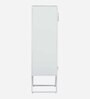 Anstett Tall Metal Cabinet In White Colour