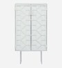 Anstett Tall Metal Cabinet In White Colour