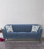 Urban Living Antalya Fabric 3 Seater Sofa in Blue Colour