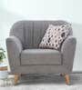 By Urban Living Antalya Fabric 1 Seater Sofa in Grey Colour