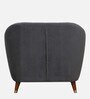 Antalya Velvet 1 Seater Sofa in Graphite Grey Colour