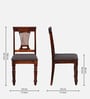 Antara Sheesham Wood 4 Seater Round Dining Set in Scratch Resistant Honey Oak Finish