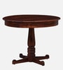 Antara Sheesham Wood 4 Seater Round Dining Set in Scratch Resistant Honey Oak Finish