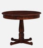 Antara Sheesham Wood 4 Seater Round Dining Set in Scratch Resistant Honey Oak Finish