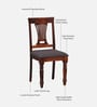 Antara Sheesham Wood 4 Seater Round Dining Set in Scratch Resistant Honey Oak Finish